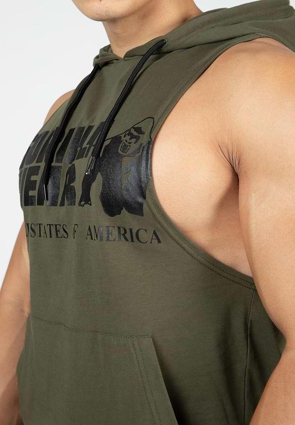 Gorilla Wear Rogers Hooded Tank Top - Green
