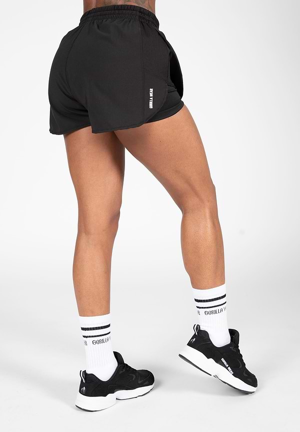 Gorilla Wear Salina 2-In-1 Shorts - Black