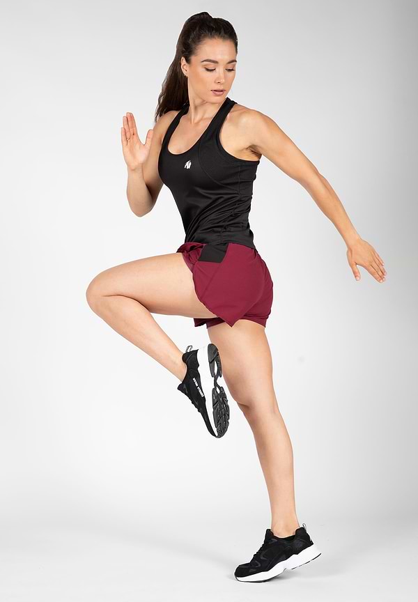 Gorilla Wear Salina 2-In-1 Shorts - Burgundy