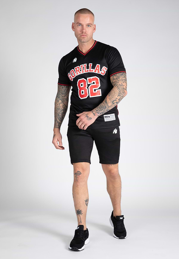 Gorilla Wear San Mateo T-shirt - Black/Red