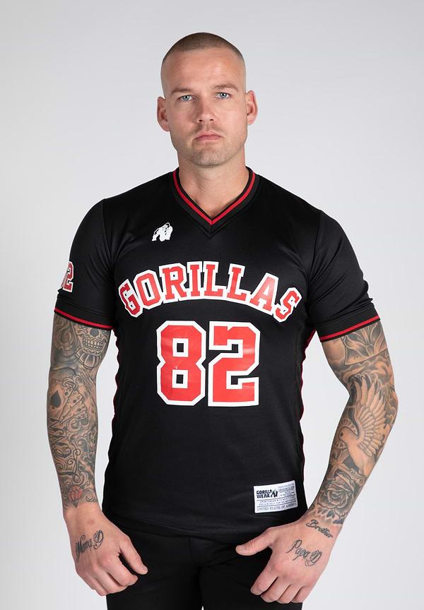 gorilla wear San Mateo T-shirt - Black/Red