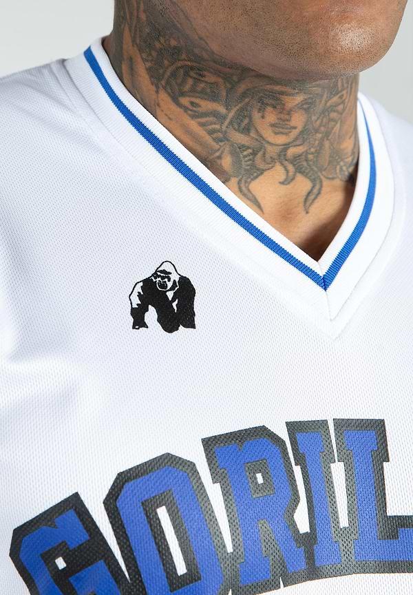 Gorilla Wear San Mateo T-Shirt - White/Blue