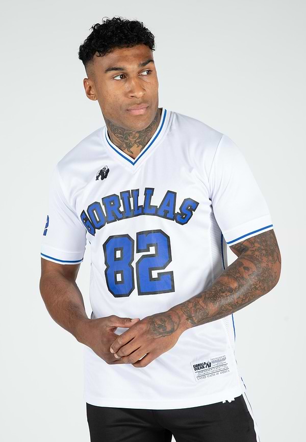 gorilla wear San Mateo T-Shirt - White/Blue