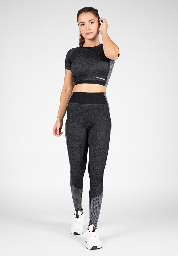 Gorilla Wear Selah Seamless Crop Top - Black