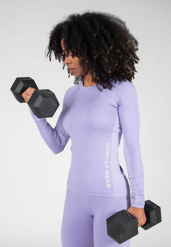 Gorilla Wear Selah Seamless Long Sleeve - Lilac