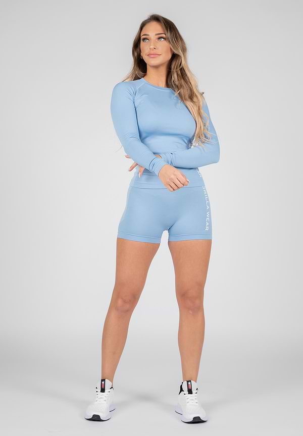 Gorilla Wear Selah Seamless Shorts - Light Blue