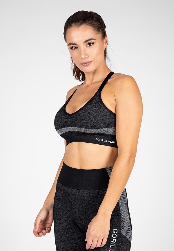 gorilla wear Selah Seamless Sports Bra - Black