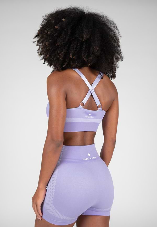 Gorilla Wear Selah Seamless Sports Bra - Lilac