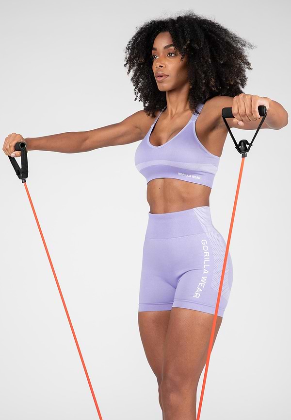 Gorilla Wear Selah Seamless Sports Bra - Lilac