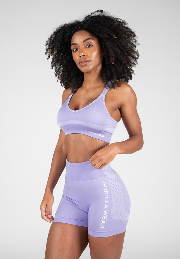 gorilla wear Selah Seamless Sports Bra - Lilac