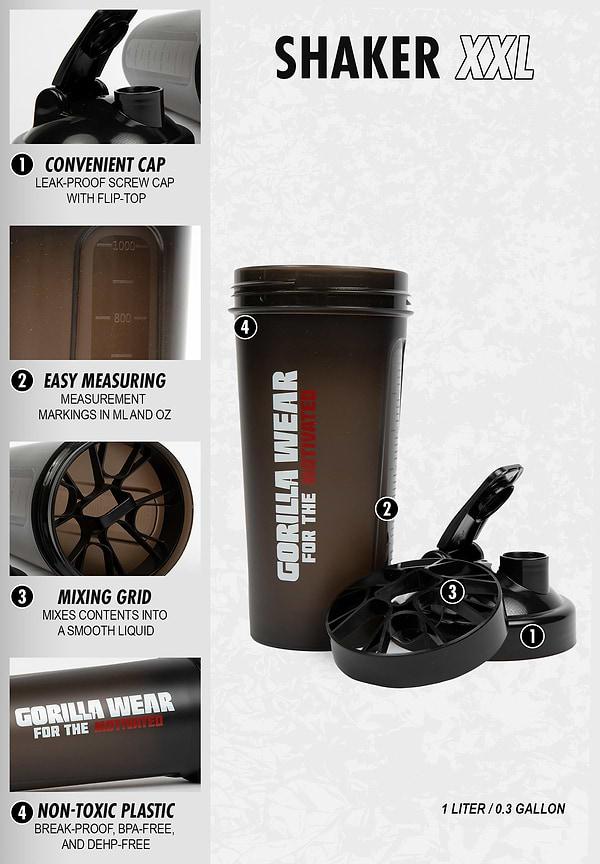 Gorilla Wear Shaker XXL - Black/Red