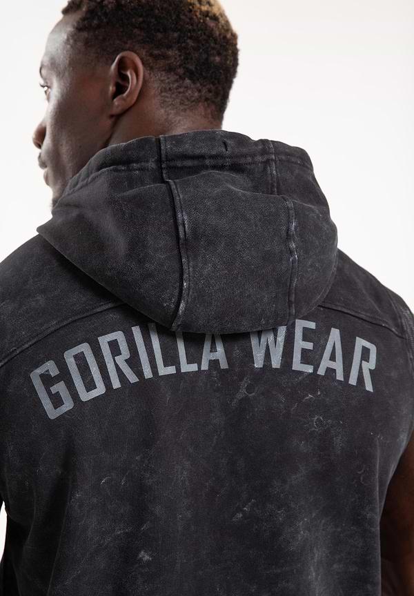 Gorilla Wear Silverdale Sleeveless Hoodie- Black