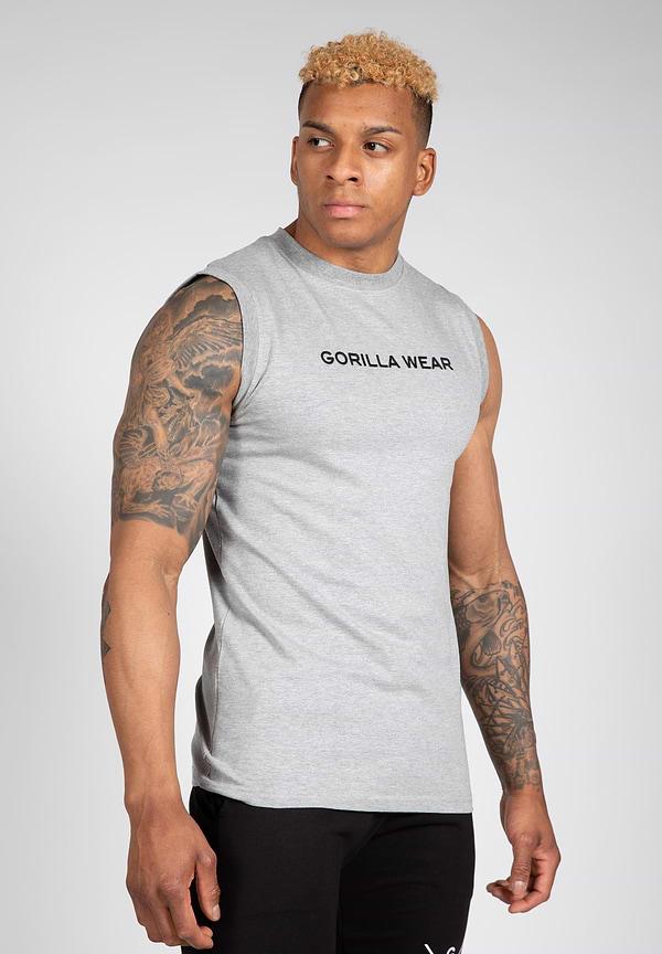 gorilla wear Sorrento Sleeveless T-Shirt - Gray