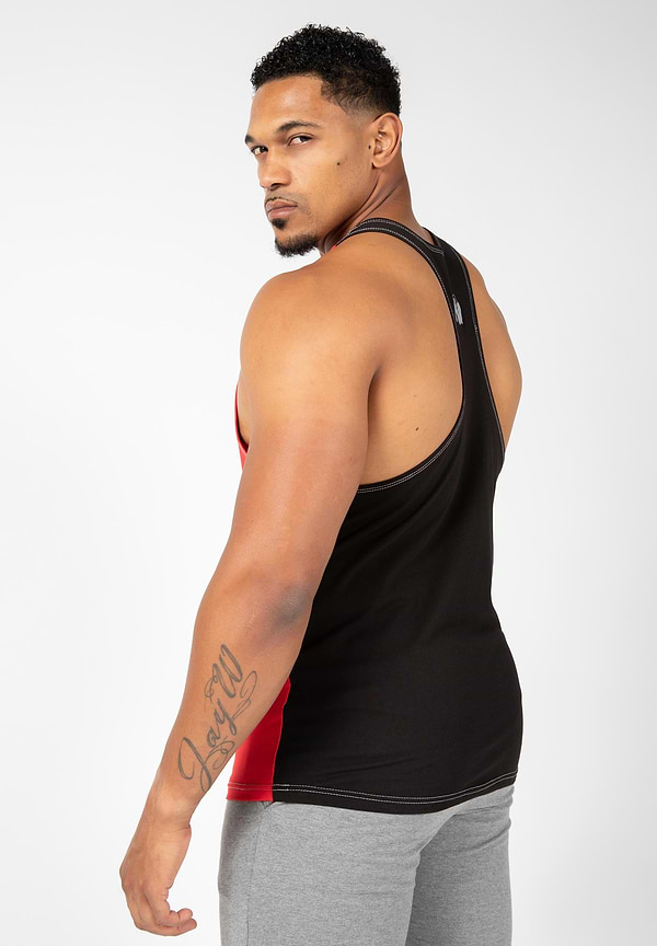 Gorilla Wear Sterling Stringer Tank Top - Black/Red
