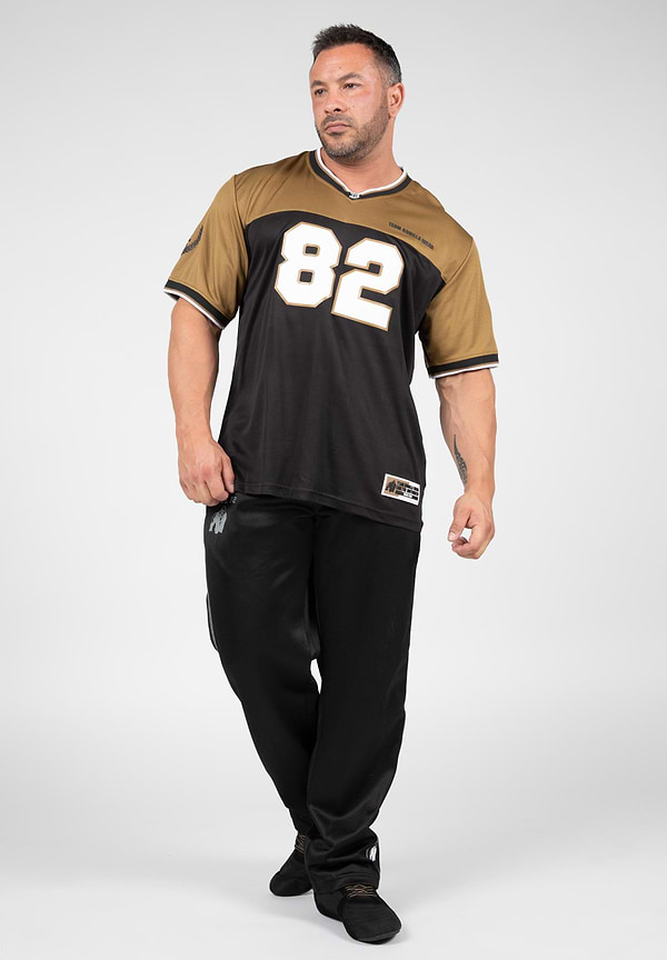 Gorilla Wear Trenton Football Jersey - Black/Gold