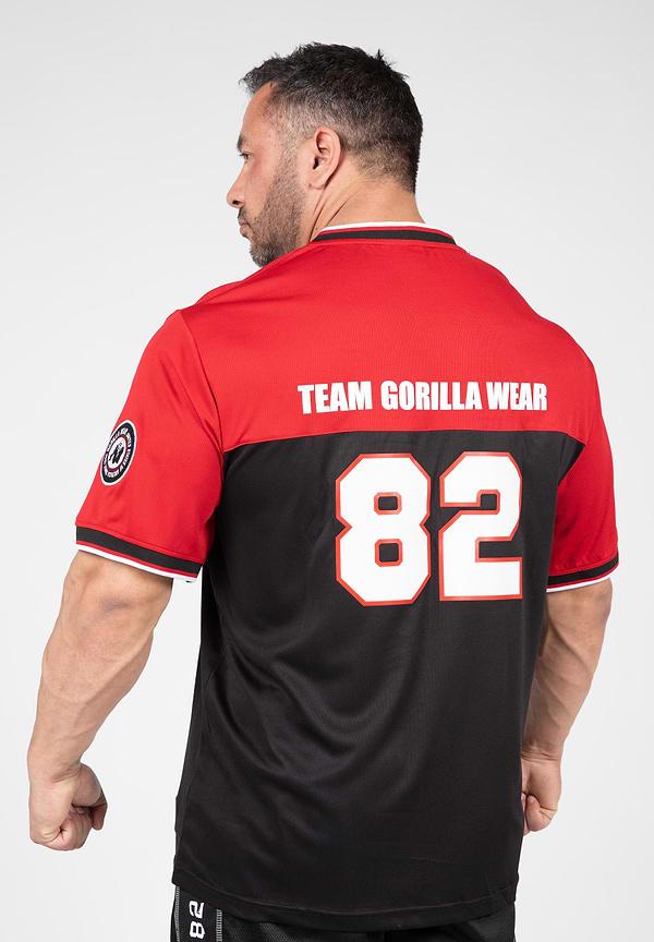 Gorilla Wear Trenton Football Jersey - Black/Red
