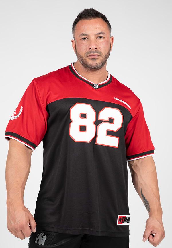 gorilla wear Trenton Football Jersey - Black/Red