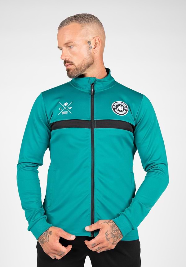 gorilla wear Vernon Track Jacket - Teal Green