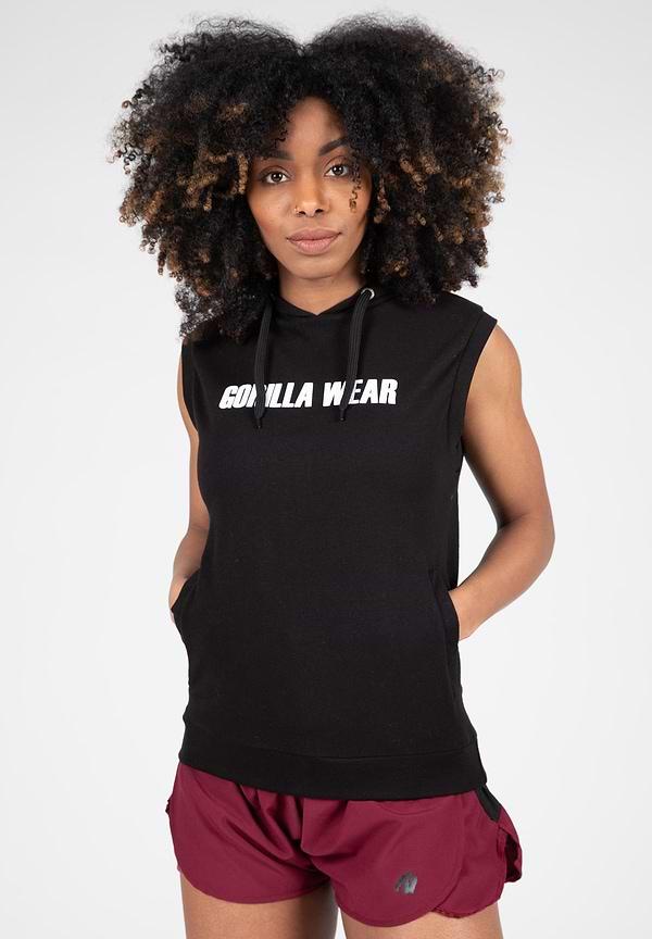 gorilla wear Virginia Sleeveless Hoodie - Black
