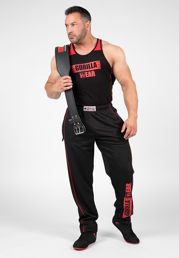 Gorilla Wear Wallace Mesh Pants - Black/Red