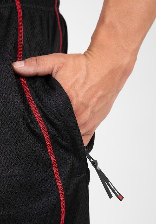Gorilla Wear Wallace Mesh Pants - Black/Red