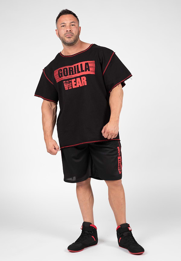 Gorilla Wear Wallace Mesh Shorts - Black/Red