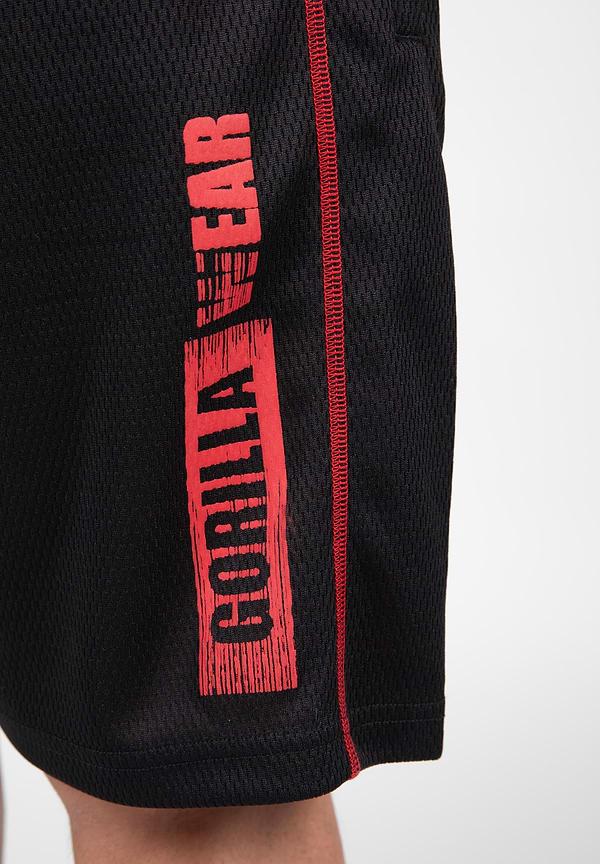 Gorilla Wear Wallace Mesh Shorts - Black/Red