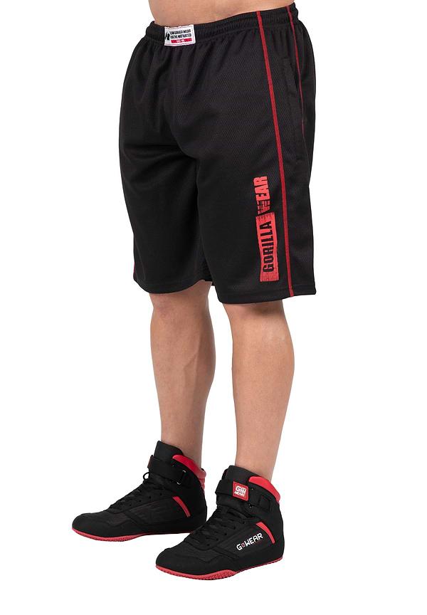Gorilla Wear Wallace Mesh Shorts - Black/Red