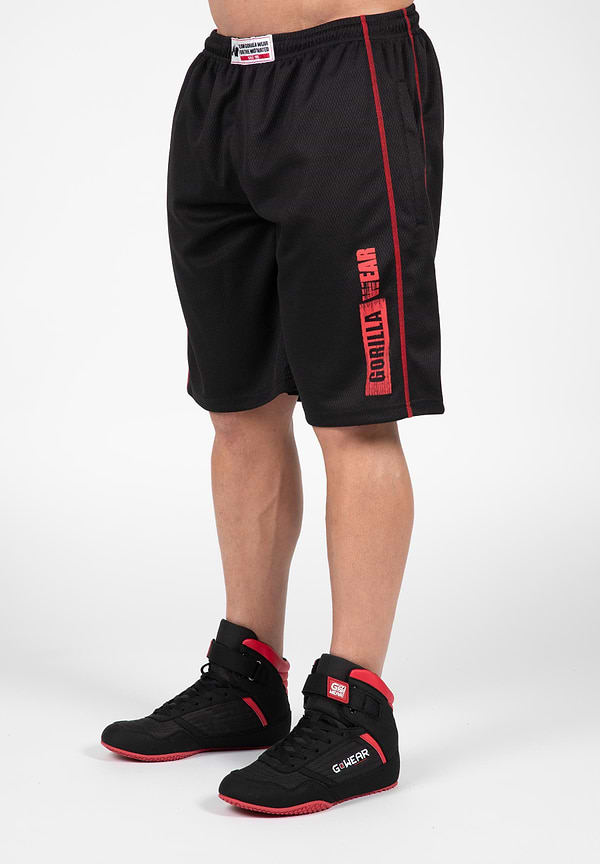 gorilla wear Wallace Mesh Shorts - Black/Red