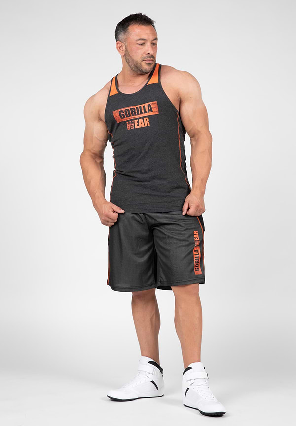 Gorilla Wear Wallace Tank Top - Gray/Orange