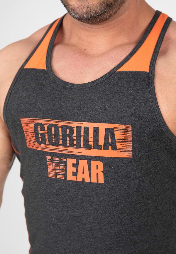 Gorilla Wear Wallace Tank Top - Gray/Orange