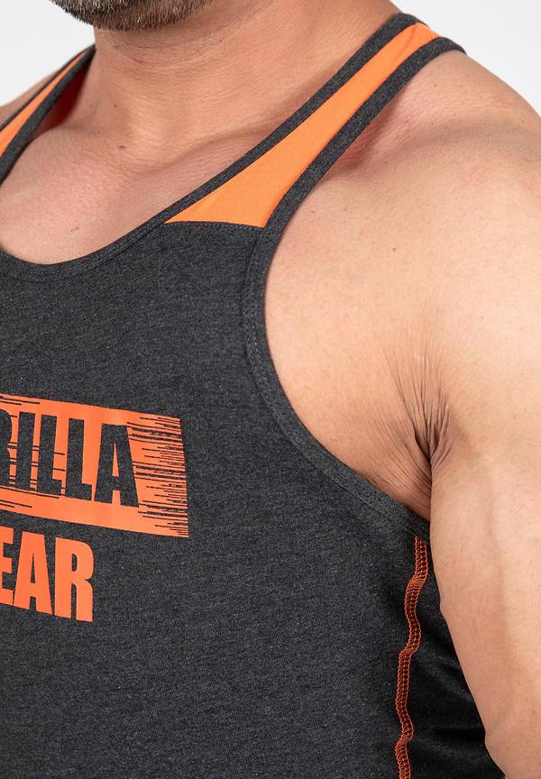 Gorilla Wear Wallace Tank Top - Gray/Orange