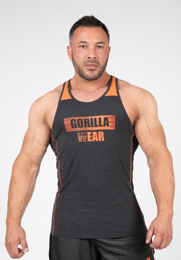gorilla wear Wallace Tank Top - Gray/Orange