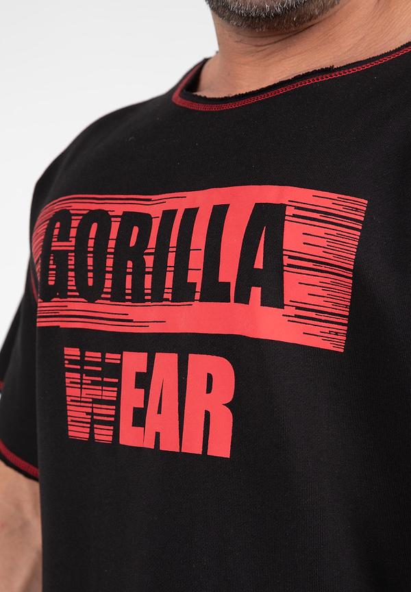 Gorilla Wear Wallace Workout Top - Black/Red