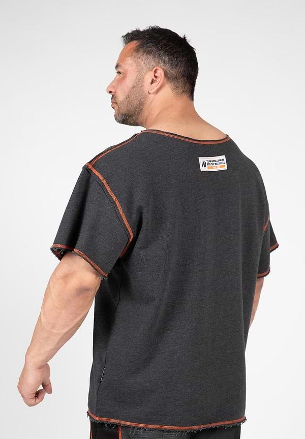 Gorilla Wear Wallace Workout Top -Gray/Orange