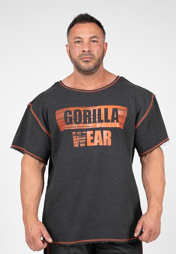 gorilla wear Wallace Workout Top -Gray/Orange
