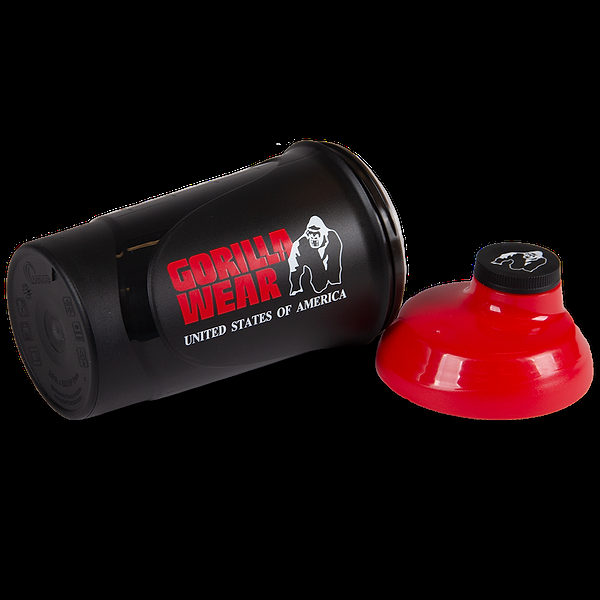 Gorilla Wear Gorilla Wear Wave Shaker 20.3 Oz - Black/Red