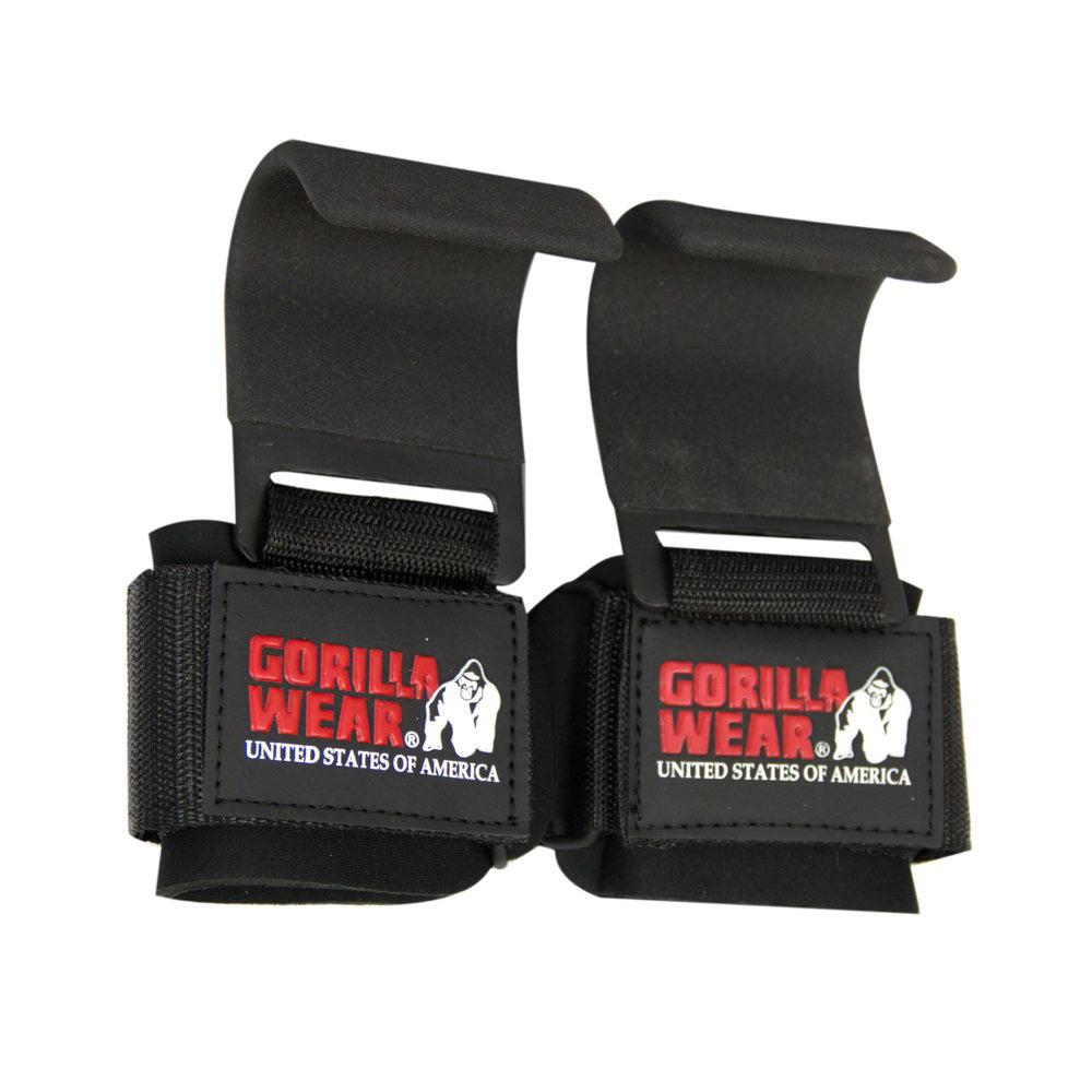 Gorilla Wear Weight Lifting Hooks - Black