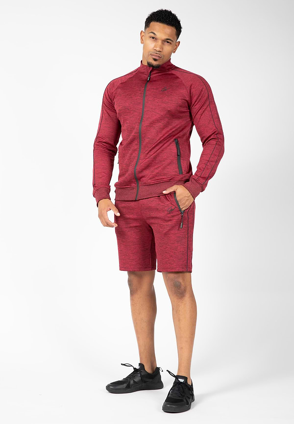 Gorilla Wear Wenden Track Jacket - Burgundy Red