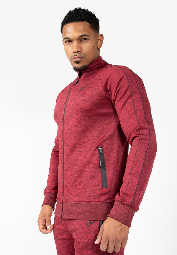 Gorilla Wear Wenden Track Jacket - Burgundy Red