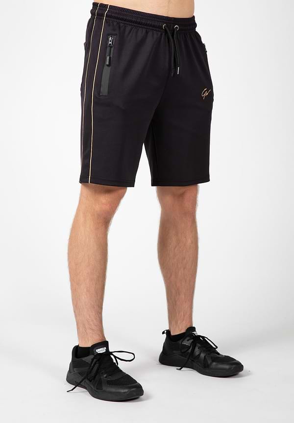 Gorilla Wear Wenden Track Shorts - Black/Gold