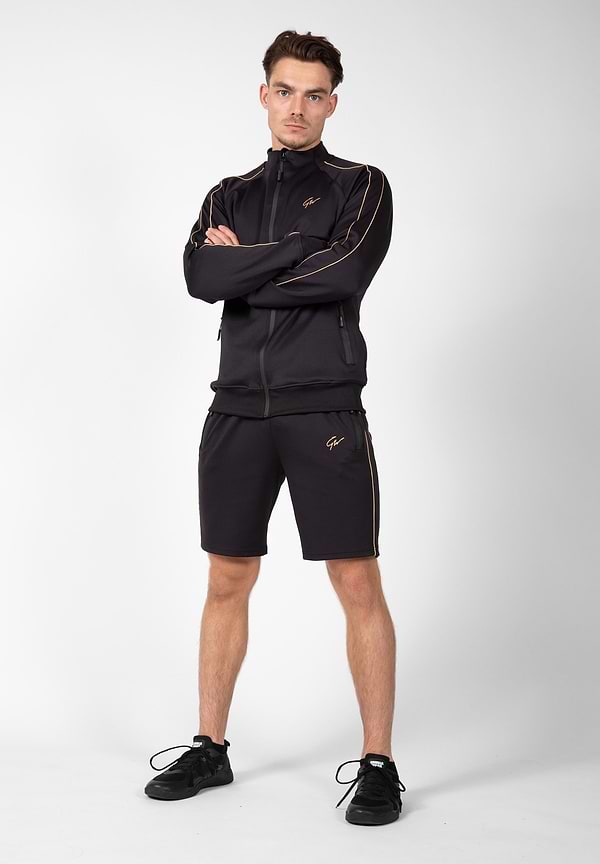Gorilla Wear Wenden Track Shorts - Black/Gold