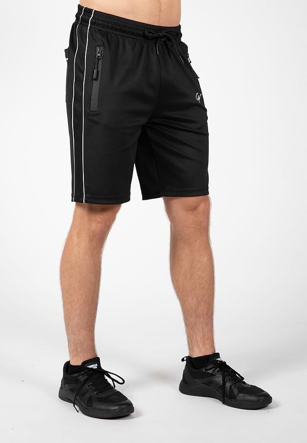 Gorilla Wear Wenden Track Shorts - Black/White