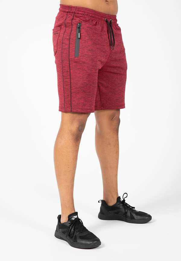 Gorilla Wear Wenden Track Shorts - Burgundy Red