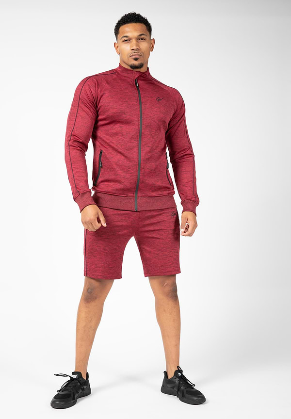 Gorilla Wear Wenden Track Shorts - Burgundy Red