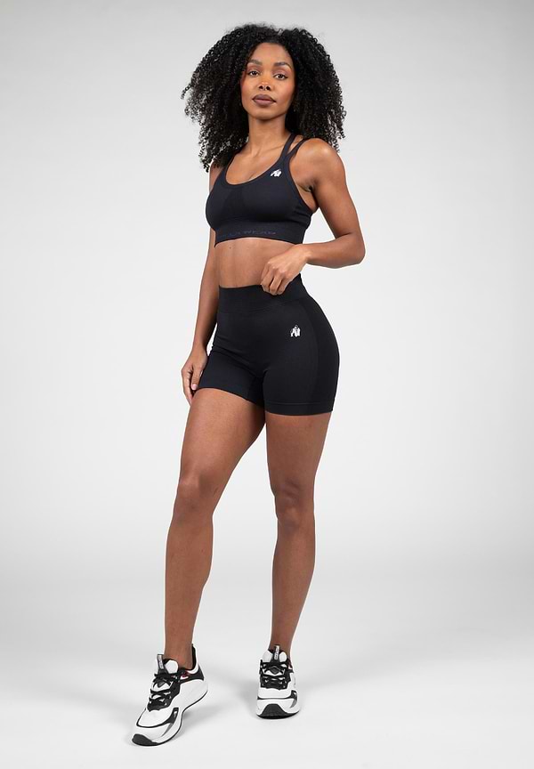 Gorilla Wear Whitney Seamless Shorts - Black