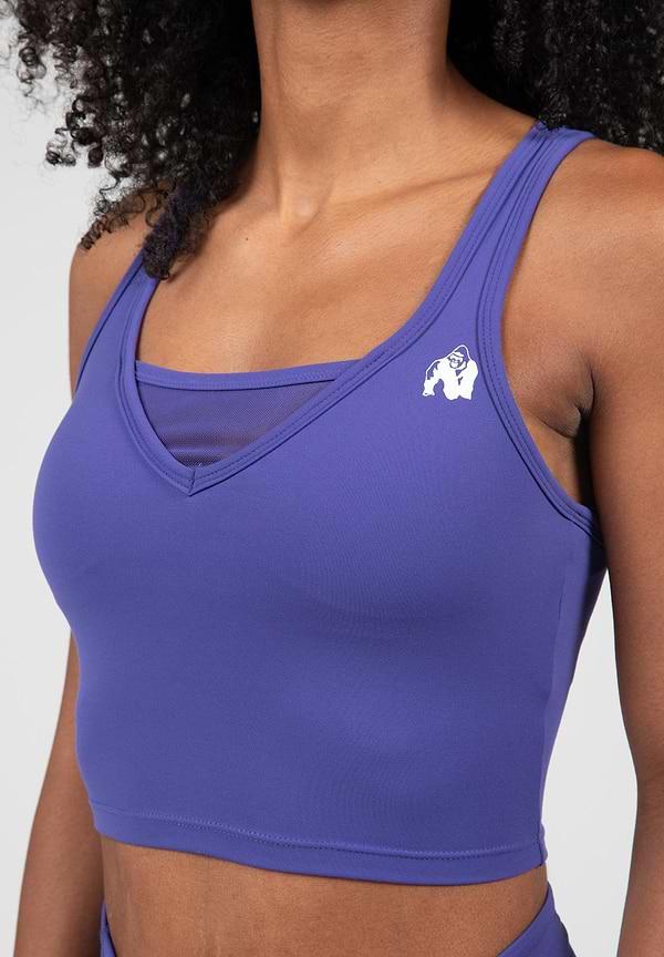 Gorilla Wear Willow Tank Top - Navy/Purple
