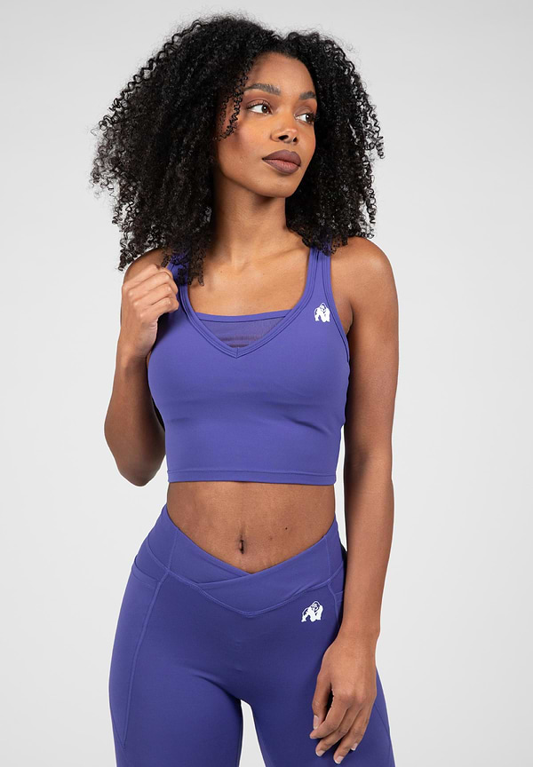 gorilla wear Willow Tank Top - Navy/Purple
