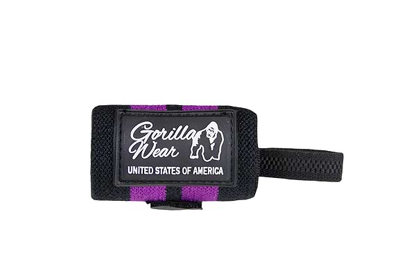Gorilla Wear Women's Wrist Wraps - Black/Purple