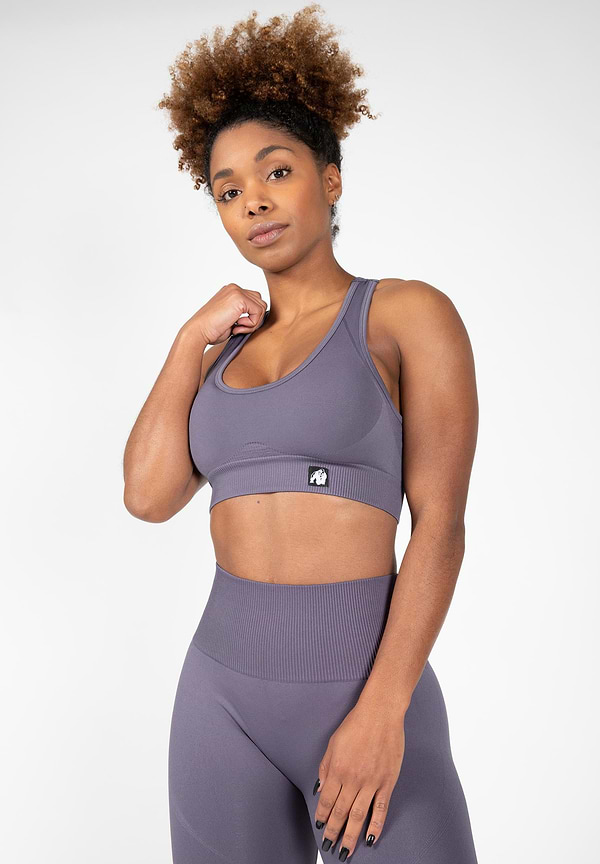 Gorilla Wear Yava Seamless Sports Bra - Gray